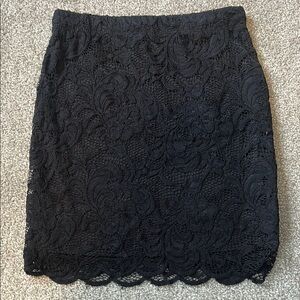 Black Lace Skirt